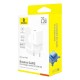 Baseus P10110909213-00 USB-C GaN5 mini 25W mains charger White Baseus P10110909213-00 USB-C GaN5 mini 25W mains charger White