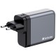 Verbatim GNC-140 GaN Charger 140W with 2 x USB-C PD 140W / 1 x USB-C PD 20W / 1 x USB-A QC 3.0 (EU/UK/US) Verbatim GNC-140 GaN Charger 140W with 2 x USB-C PD 140W / 1 x USB-C PD 20W / 1 x USB-A QC 3.0 (EU/UK/US)
