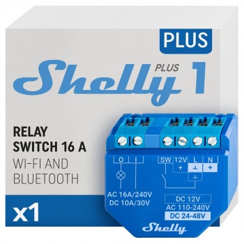 Shelly Plus 1 Wireless Blue