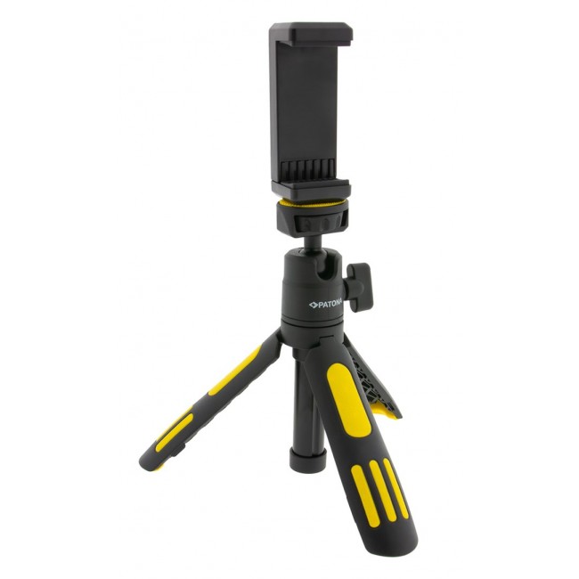 PATONA Premium Adjustable tripod with smartphone holder Black, Yellow
