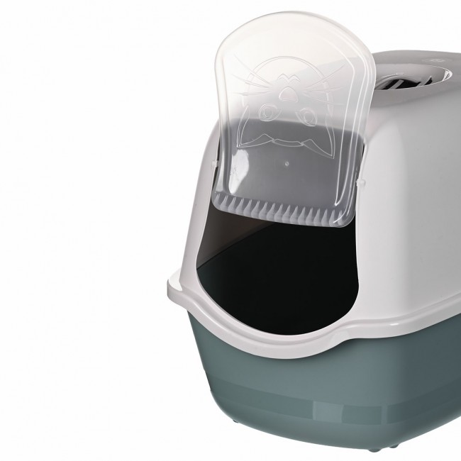 ROTHO Bailey Hooded litter box Green, White