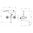Bathtub mixer with shower set