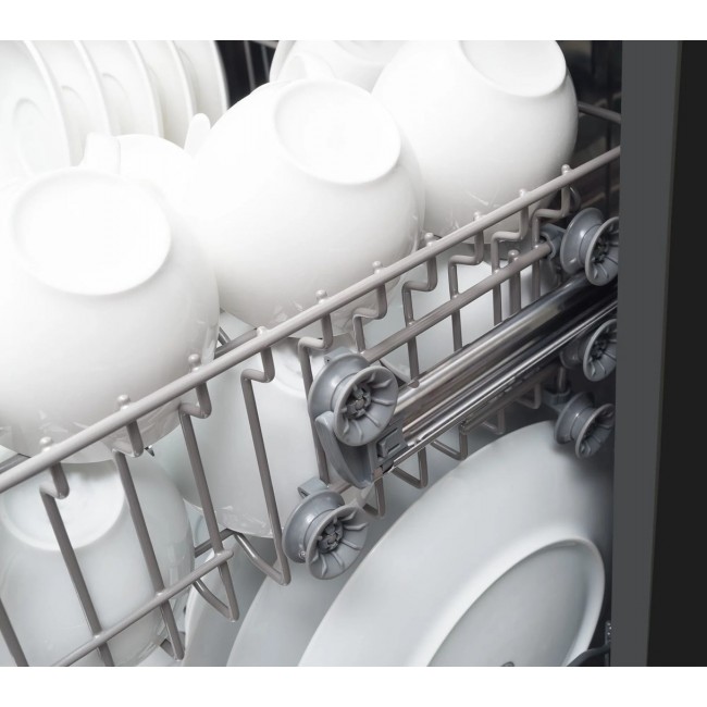 Amica DFM66B8EOqBH 60 cm freestanding dishwasher, black
