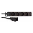 Digitus DN-95440 power distribution unit (PDU) 9 AC outlet(s) 1U Black, Silver