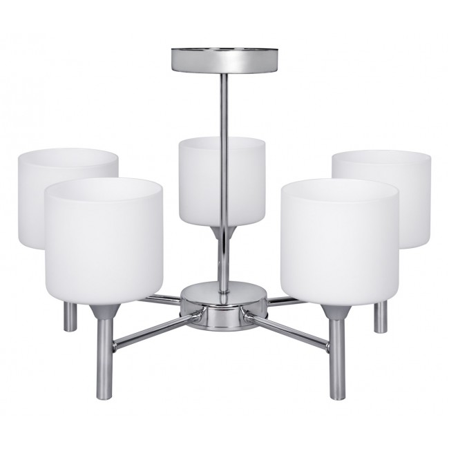 Classic chandelier pendant ceiling lamp Activejet MIRA Chrome 5xE27 for living room