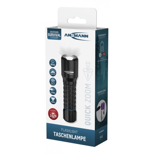 Ansmann TS1000RF Black Hand flashlight LED