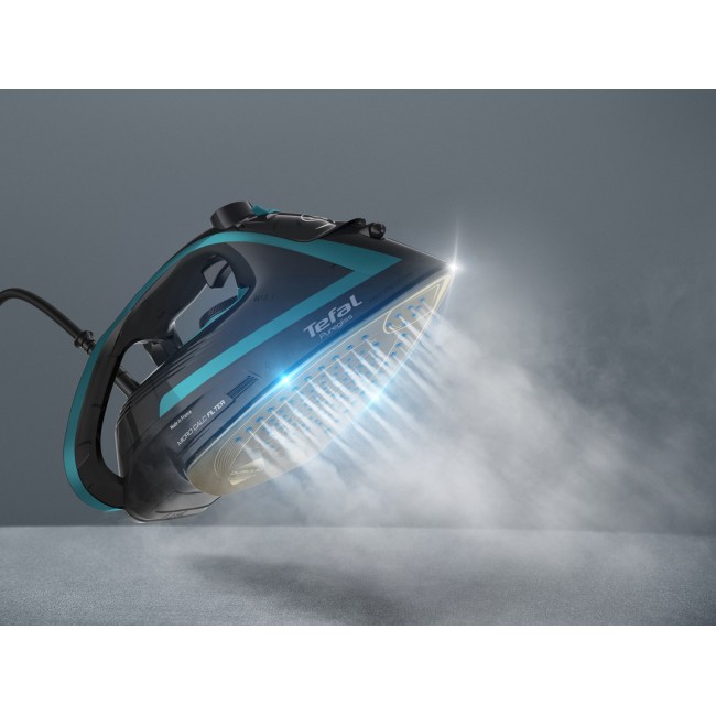 Tefal Puregliss FV8066 Dry & Steam iron Durilium AirGlide Autoclean soleplate 3000 W Black, Blue