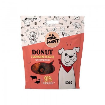 MR. BANDIT Donut with Beef and Duck - dog treat - 500g