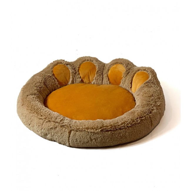 GO GIFT Dog and cat bed XXL - camel - 85x85 cm