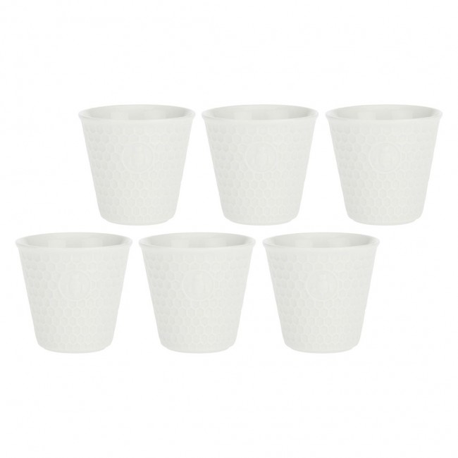 Set of 6 Aperegina Mugs - White, 75 ml Set of 6 Aperegina Mugs - White, 75 ml
