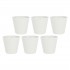 Set of 6 Aperegina Mugs - White, 75 ml