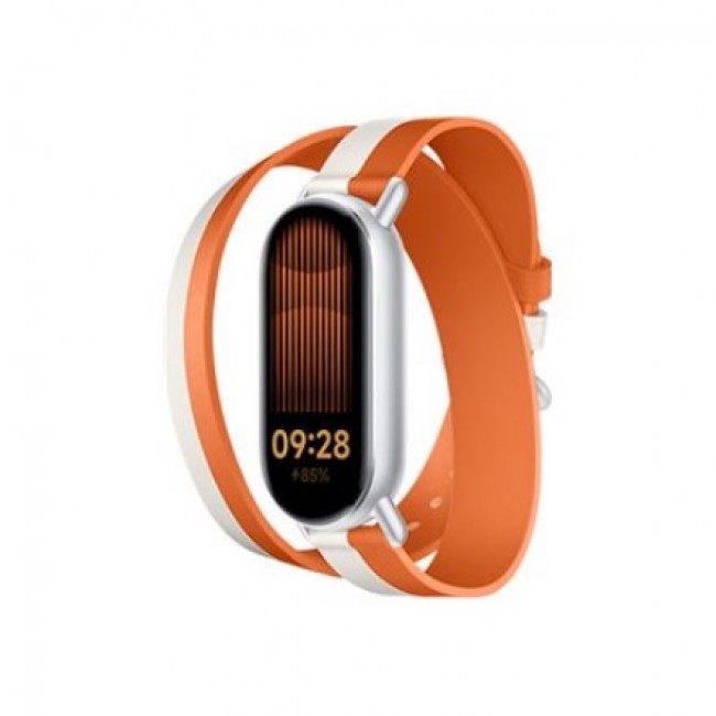 Xiaomi Dual-tone Leather Strap | 140 180mm | White and Orange | Calf Leather, PU (inside) Xiaomi Dual-tone Leather Strap | 140 180mm | White and Orange | Calf Leather, PU (inside)