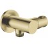 Round angled connector with handset holder
