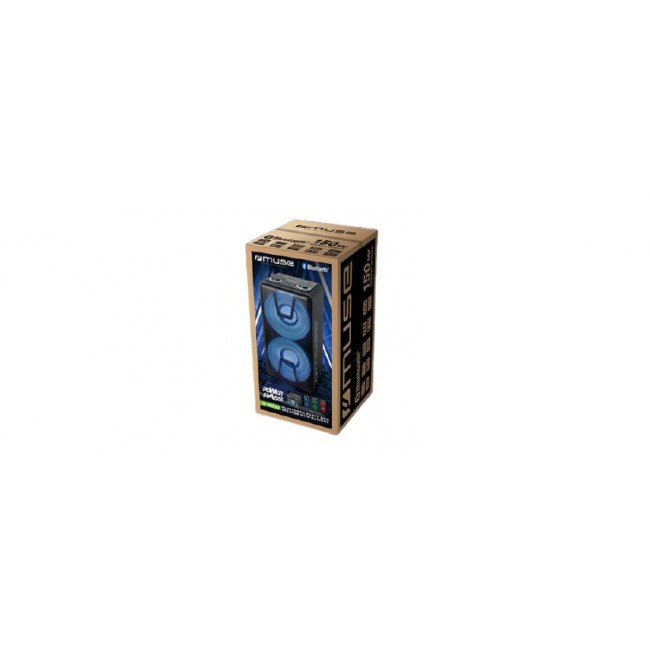 Muse Party Box Speaker M-1805 DJ 150 W Wireless connection Black Bluetooth Muse Party Box Speaker M-1805 DJ 150 W Wireless connection Black Bluetooth