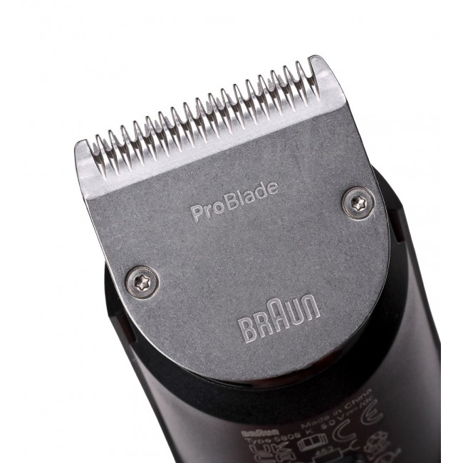 Braun BeardTrimmer 9 80789785 beard trimmer AC/Battery 20 2 cm Wet & Dry Grey
