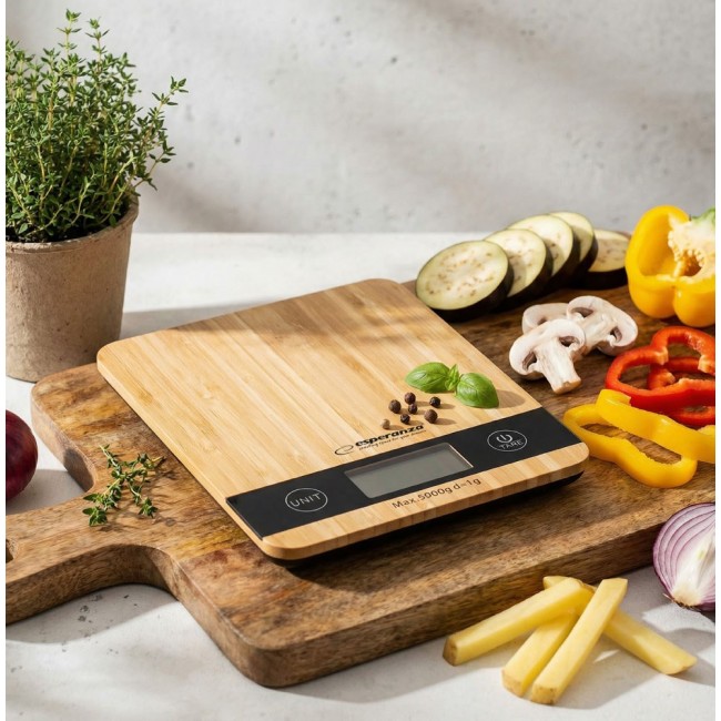 Esperanza EKS005 Electronic kitchen scale Bambus Tabletop Rectangle