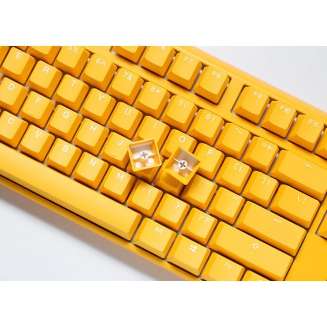 Ducky One 3 Yellow TKL keyboard Gaming USB QWERTZ German