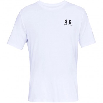 Under Armour Sportstyle Left Chest SS Men's T-Shirt White 1326799 100 M