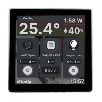 Shelly Wall Display Wireless Black
