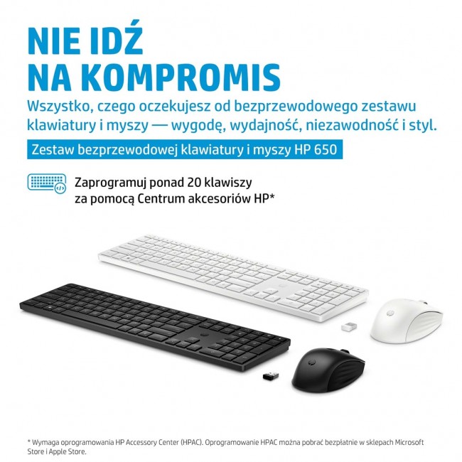 HP 650 Wireless Keyboard and Mouse Combo HP 650 Wireless Keyboard and Mouse Combo