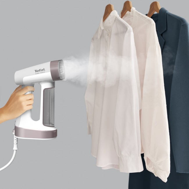 Tefal Pure Force DT8765E0 garment steamer Handheld garment steamer 0.18 L 1800 W Black, Cinnamon colour
