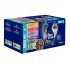 OPTIVITAL Tasty shreds in gravy with chicken, beef, lamb and veal - wet cat food - 40x85g