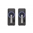 GENESIS Helium 100 BT RGB speaker set 10 W PC/Laptop Black, Silver 2.0 channels Bluetooth
