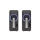 GENESIS Helium 100 BT RGB speaker set 10 W PC/Laptop Black, Silver 2.0 channels Bluetooth