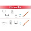 Equip Cat.6A Platinum S/FTP Patch Cable, 20m, Orange
