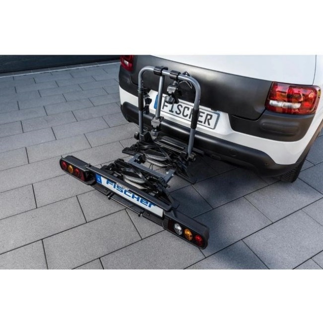 Fischer ProlineEvo 2 car bike rack, holds 2 bikes, 60kg Fischer ProlineEvo 2 car bike rack, holds 2 bikes, 60kg