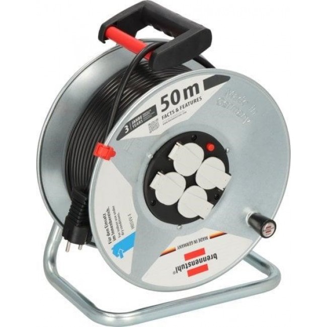 Brennenstuhl Garant S 4 power extension 50 m 4 AC outlet(s) Grey
