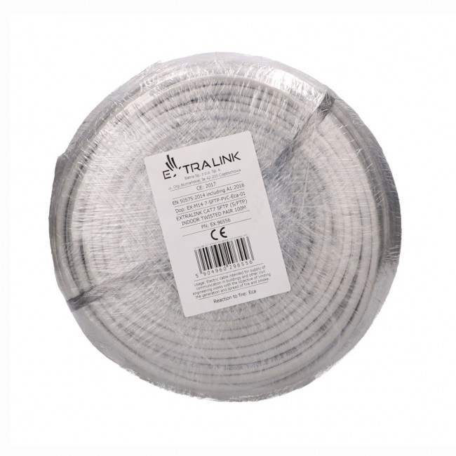 Extralink CAT7 SFTP (S/FTP) INDOOR TWISTED PAIR 100M networking cable