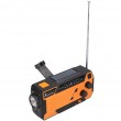Extralink RADIO AWARYJNE SOLARNE Z KORBKA DYNAMO POWERBANK 4000MAH Z LATARKA SOS SR-4000 Portable Analog Black, Orange