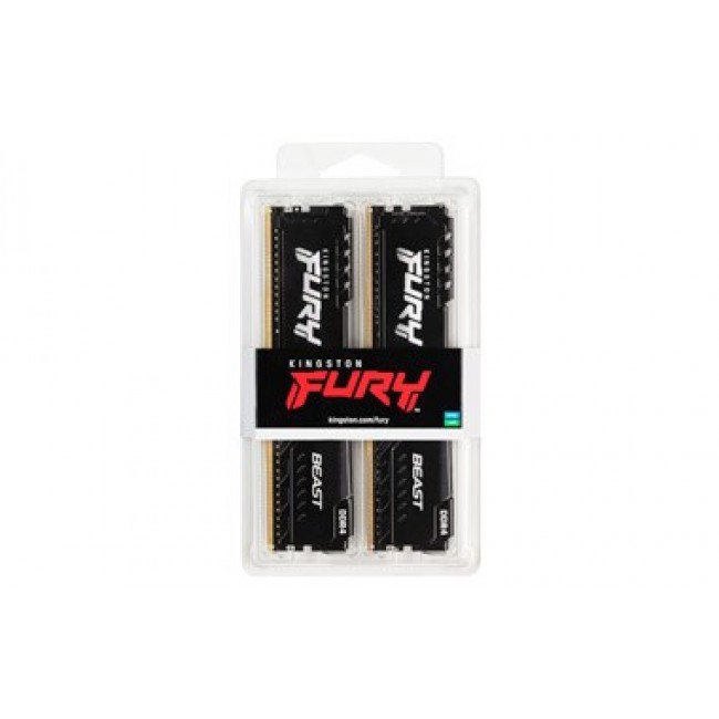 Kingston Technology FURY Beast 16GB 3200MT/s DDR4 CL16 DIMM (Kit of 2) Black Kingston Technology FURY Beast 16GB 3200MT/s DDR4 CL16 DIMM (Kit of 2) Black
