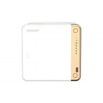 QNAP TS-462-4G NAS/storage server Tower Intel Celeron N4505 4 GB DDR4 0 TB QNAP QTS White