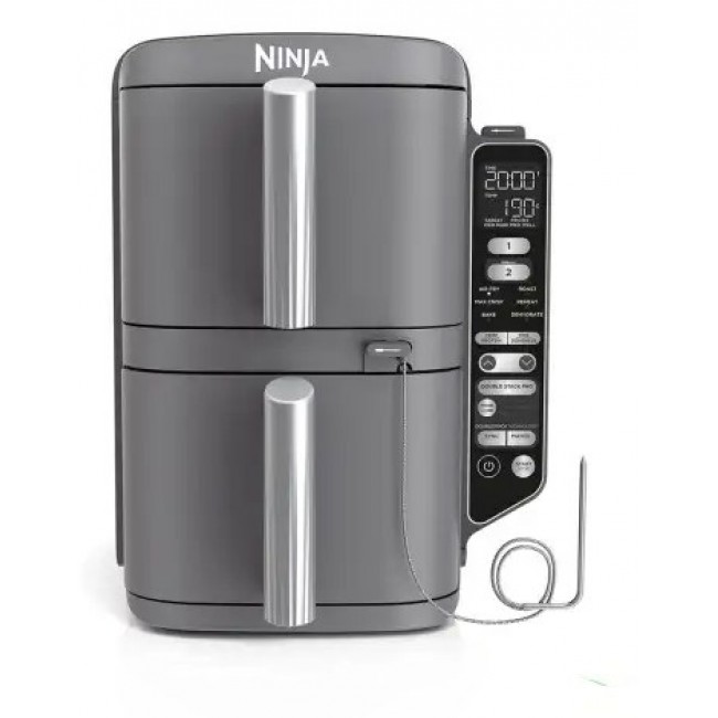 Ninja SL451EU fryer Double 9.5 L Stand-alone 2470 W Hot air fryer Black Ninja SL451EU fryer Double 9.5 L Stand-alone 2470 W Hot air fryer Black