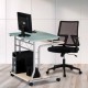 Techly Compact Desk for PC Metal & Glass with Wheels ICA-TB 3791A Techly Compact Desk for PC Metal & Glass with Wheels ICA-TB 3791A