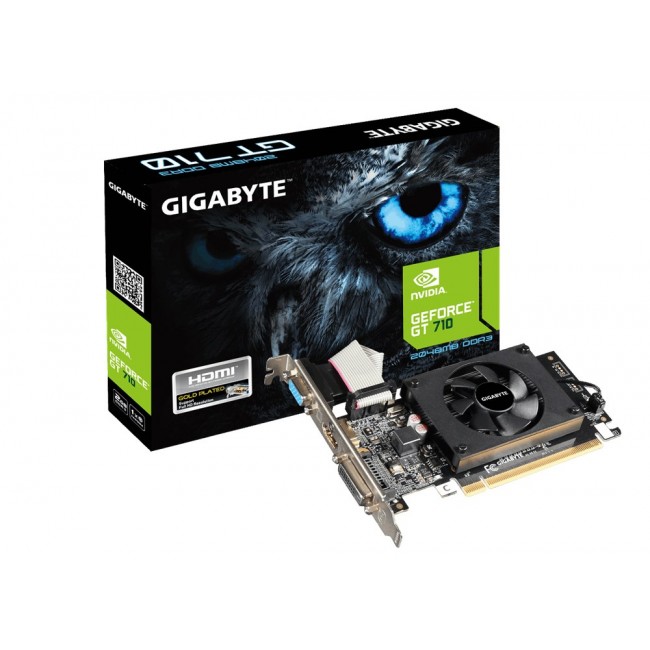 GIGABYTE GV-N710D3-2GL graphics card NVIDIA GeForce GT 710 2 GB GDDR3 GIGABYTE GV-N710D3-2GL graphics card NVIDIA GeForce GT 710 2 GB GDDR3