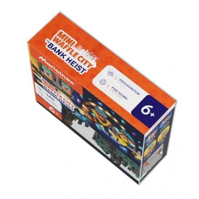 MARIOINEX Mini Waffle City Bank Robbery Building Blocks, 148 pieces MARIOINEX Mini Waffle City Bank Robbery Building Blocks, 148 pieces