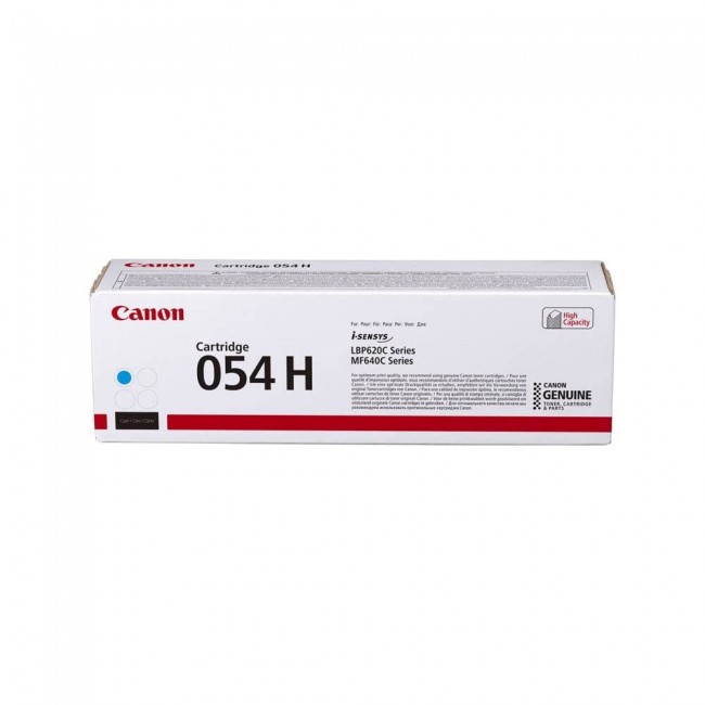 Canon 054 H High Yield Toner Cartridge, Cyan