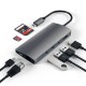 Satechi Multi-Port Adapter V2 Dock st. USB 3.2 Gen 1 (3.1 Gen 1) Type-C Grey Satechi Multi-Port Adapter V2 Dock st. USB 3.2 Gen 1 (3.1 Gen 1) Type-C Grey