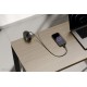 Neomounts DS22-840BL6 Desk socket with clamp and USB-C and USB-A ports - Quick charge
