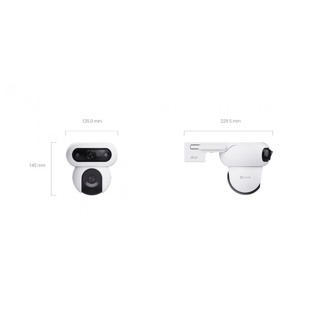 Kamera IP Ezviz HB90X Dual 4G Wi-Fi Kit 4MP+4MP z panelem solarnym 8W