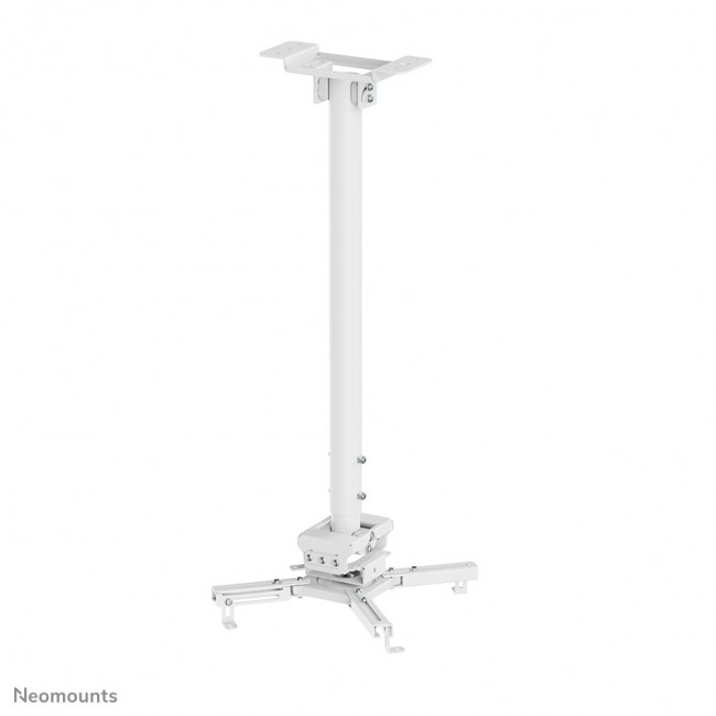 Neomounts CL25-550WH1 Beamer ceiling mount - h 74,5-114,5 cm - easy-install - full motion