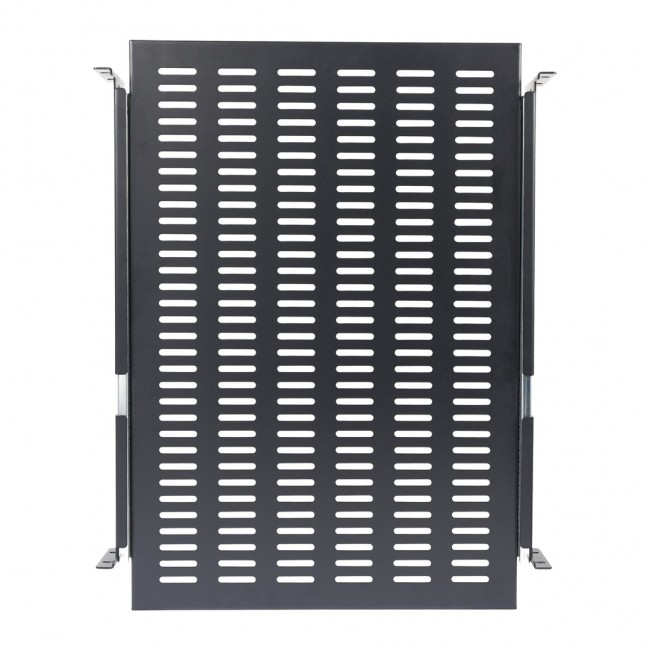 StarTech.com 2U Sliding Server Rack Mount Shelf - 20 to 30in Adjustable Mounting Depth - Vented - 50lb - Heavy Duty Universal 19 Rack Shelf for Equipment Rack - 24in Deep