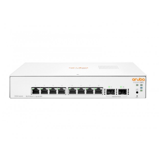 HPE Aruba Networking Networking Instant On Switch 8p Gigabit 2p SFP 1930 HPE Aruba Networking Networking Instant On Switch 8p Gigabit 2p SFP 1930