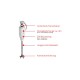ESGE P 200 Profi Immersion blender 200 W Gray, Stainless steel, White ESGE P 200 Profi Immersion blender 200 W Gray, Stainless steel, White