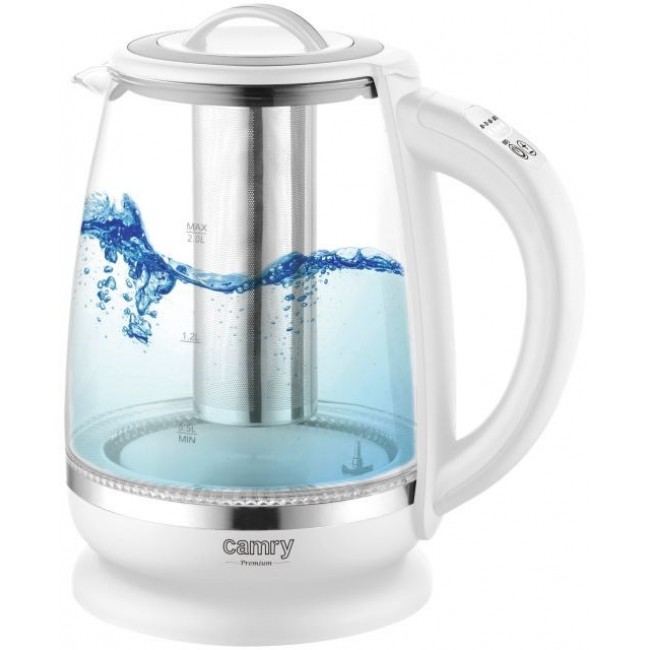CAMRY CR 1290w electric kettle, white