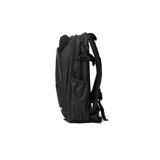 R DE backpack Rucksack Black Alcantara, Polyester