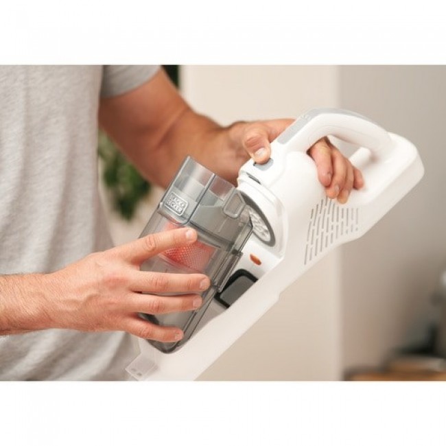 Black & Decker BHFEA515J stick vacuum/electric broom Battery Dry Cyclonic Bagless 0.5 L Orange, White 1.5 Ah Black & Decker BHFEA515J stick vacuum/electric broom Battery Dry Cyclonic Bagless 0.5 L Orange, White 1.5 Ah